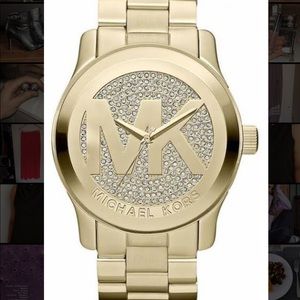 Oversized crystal MK Bradshaw watch